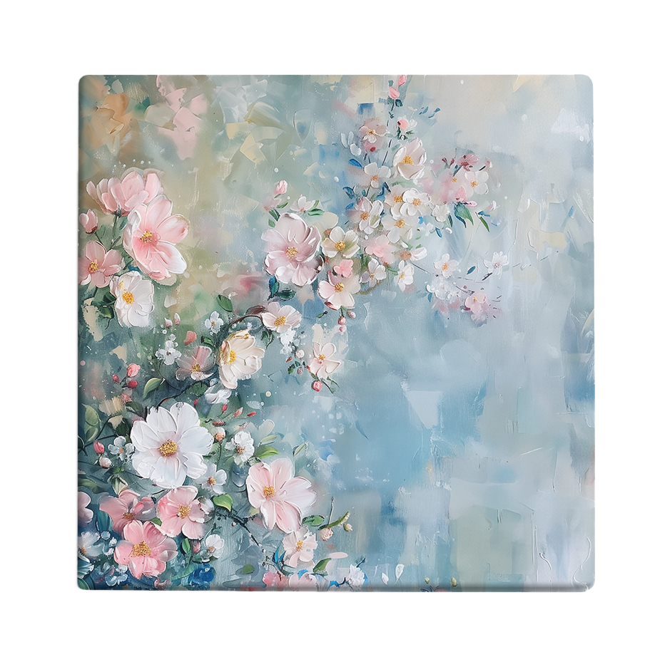 Serene Bloom – Tranquil Floral Harmony Canvas