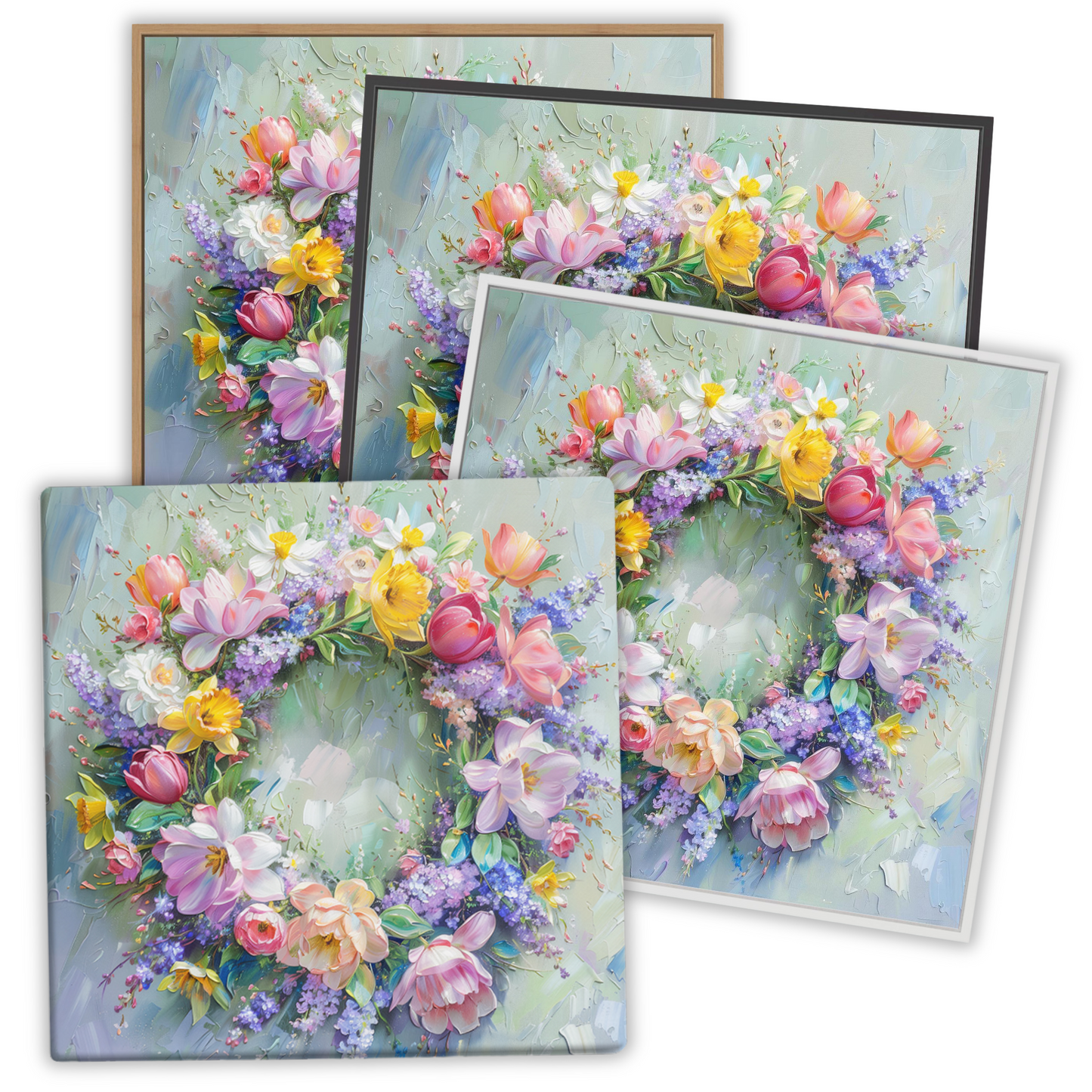 Flourishing Spring Wreath – A Symphony of Blooms