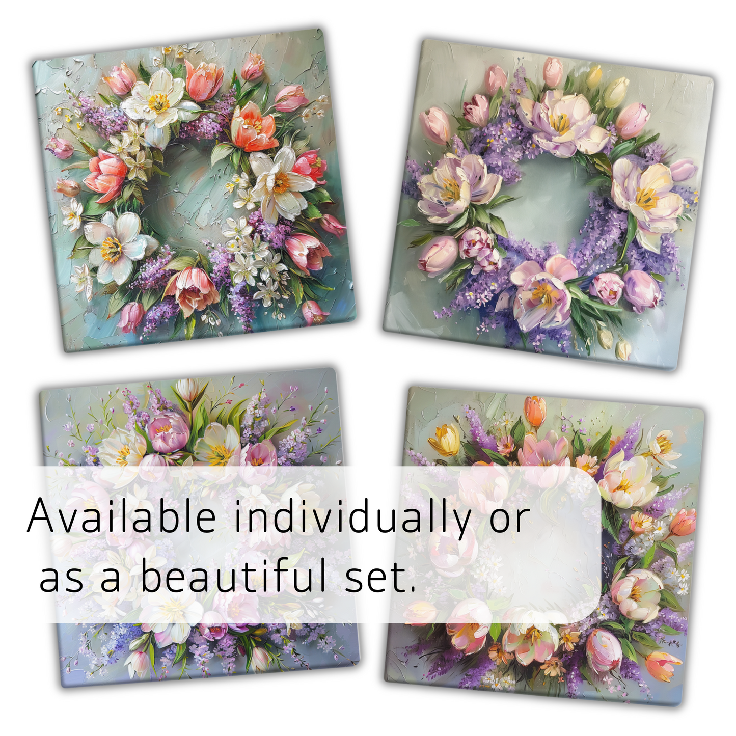 Blossom Harmony: A Spring Wreath in Bloom