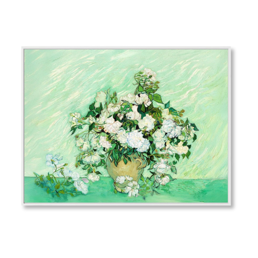 Vase with White Roses – A Floral Masterpiece by Van Gogh