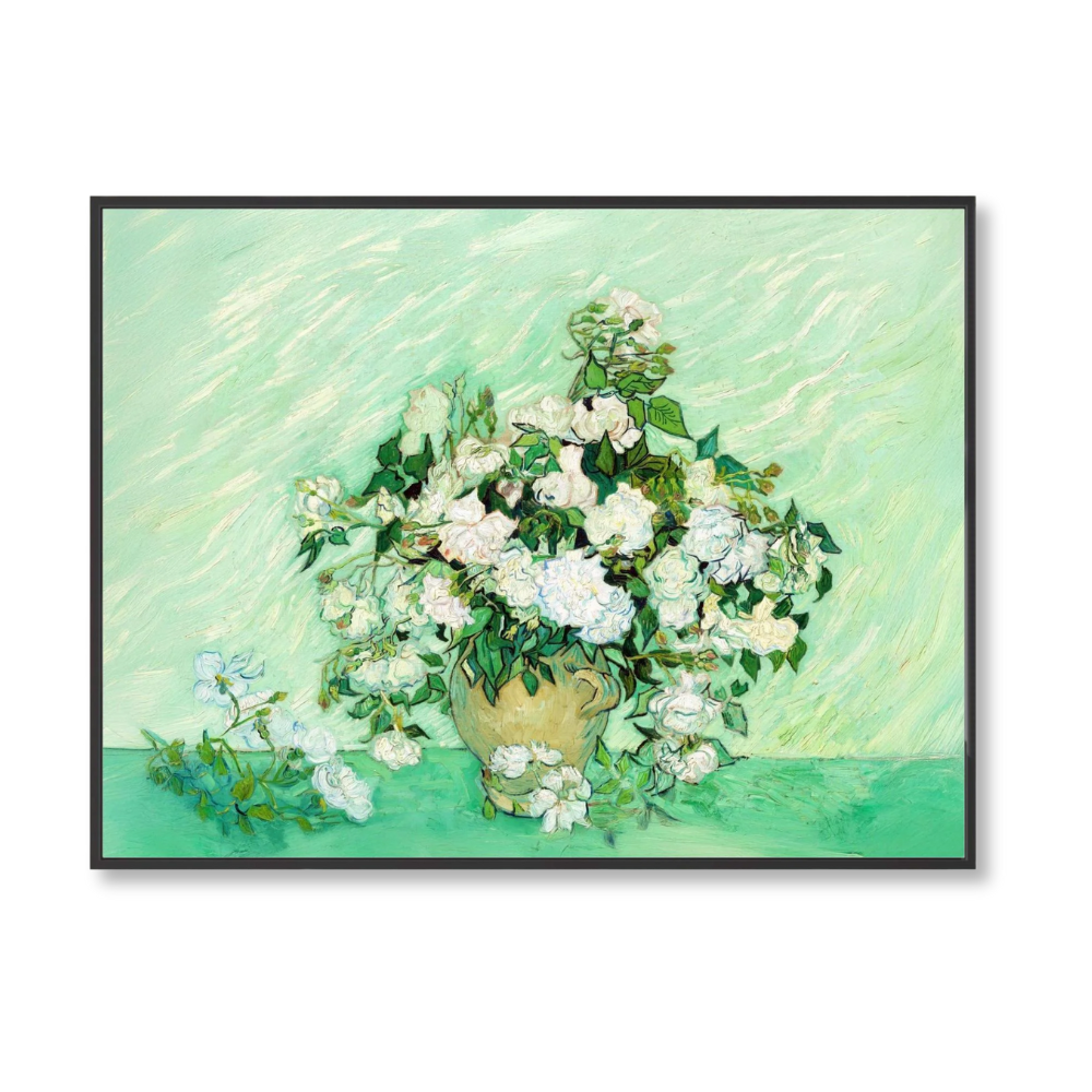 Vase with White Roses – A Floral Masterpiece by Van Gogh