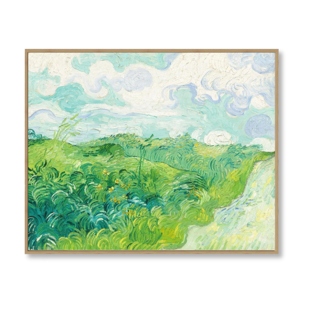 Lush Green Wheat Fields, Auvers – Van Gogh Masterpiece Print