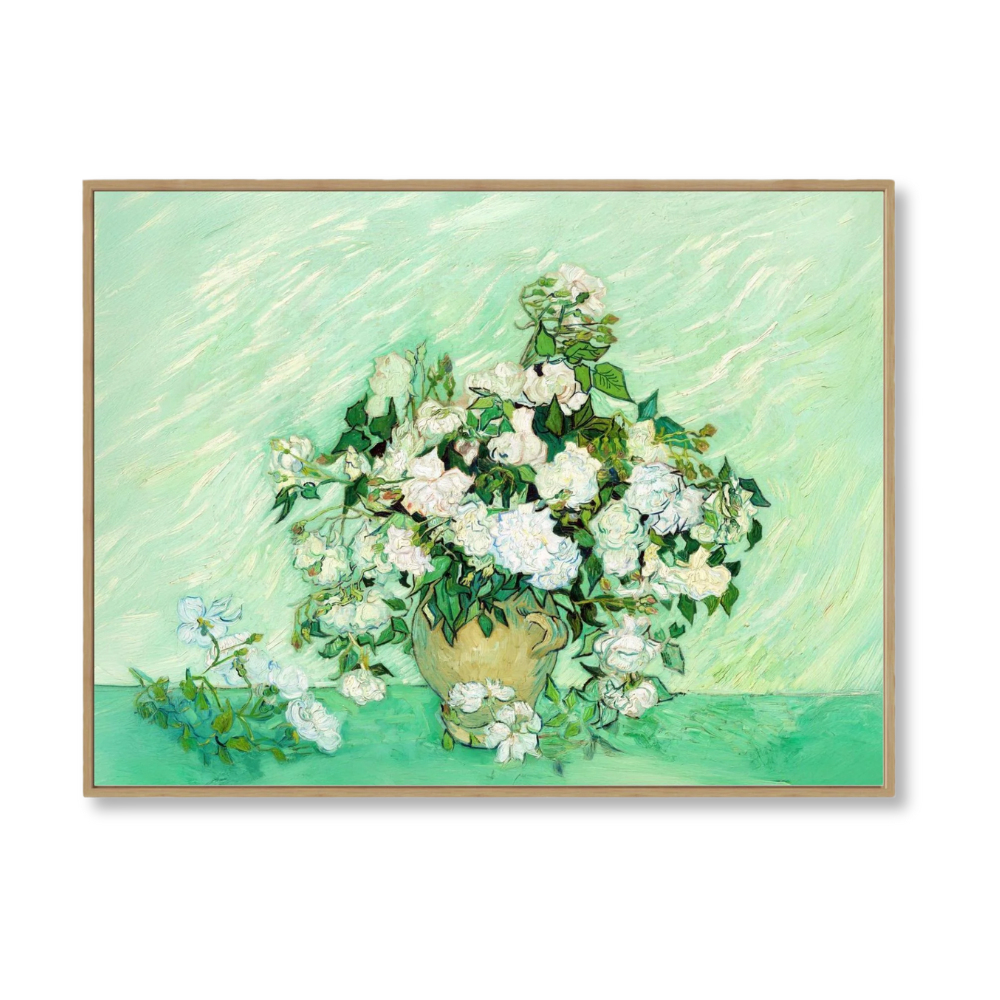 Vase with White Roses – A Floral Masterpiece by Van Gogh