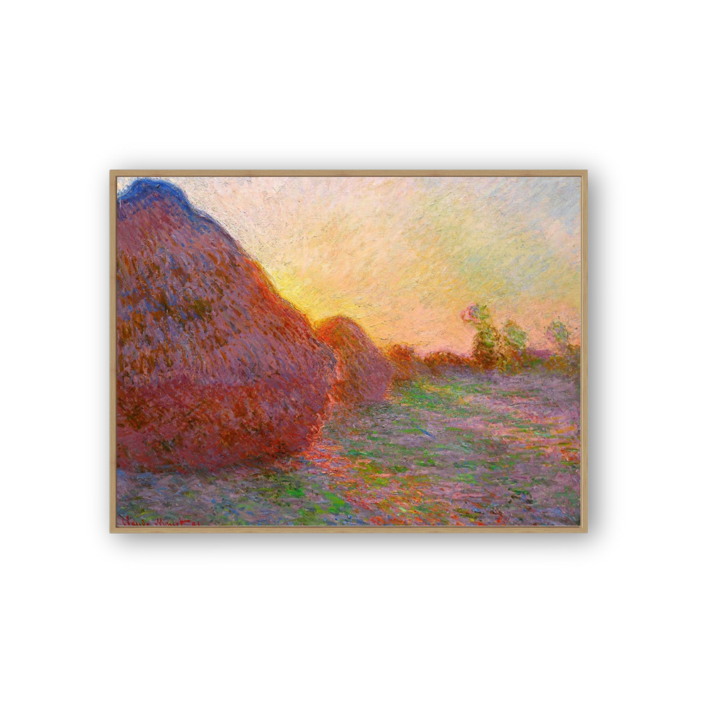 Haystacks at Sunset, 1890 – Claude Monet