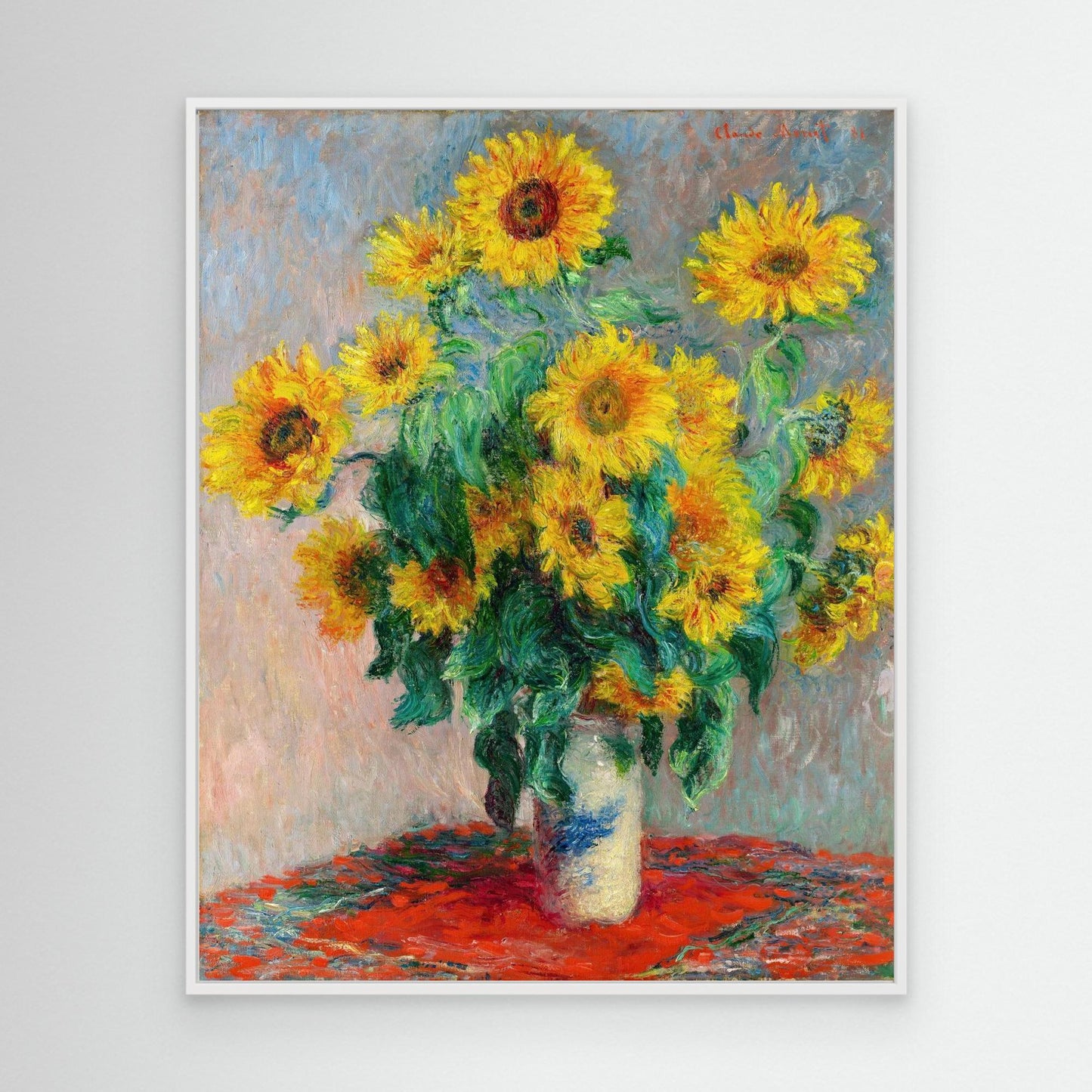 Sunflowers in a Vase, 1881 – Claude Monet