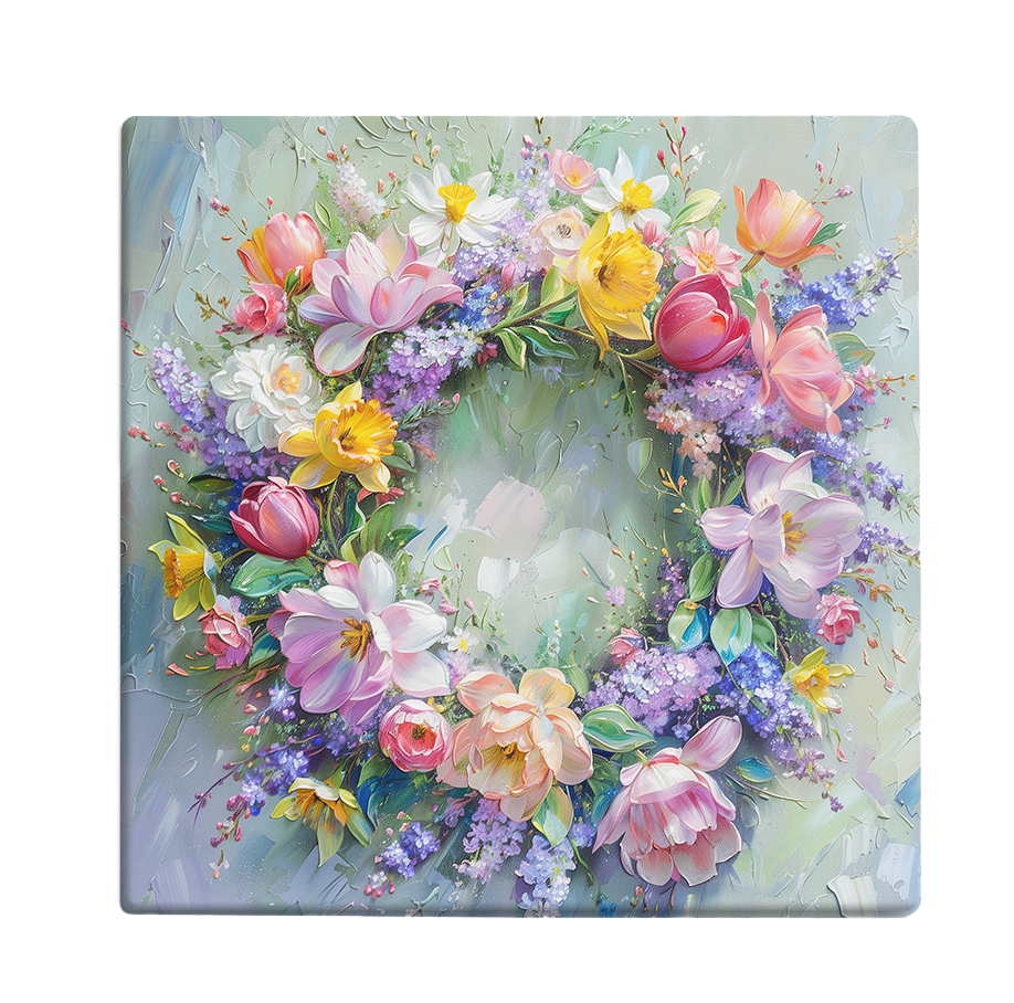 Flourishing Spring Wreath – A Symphony of Blooms
