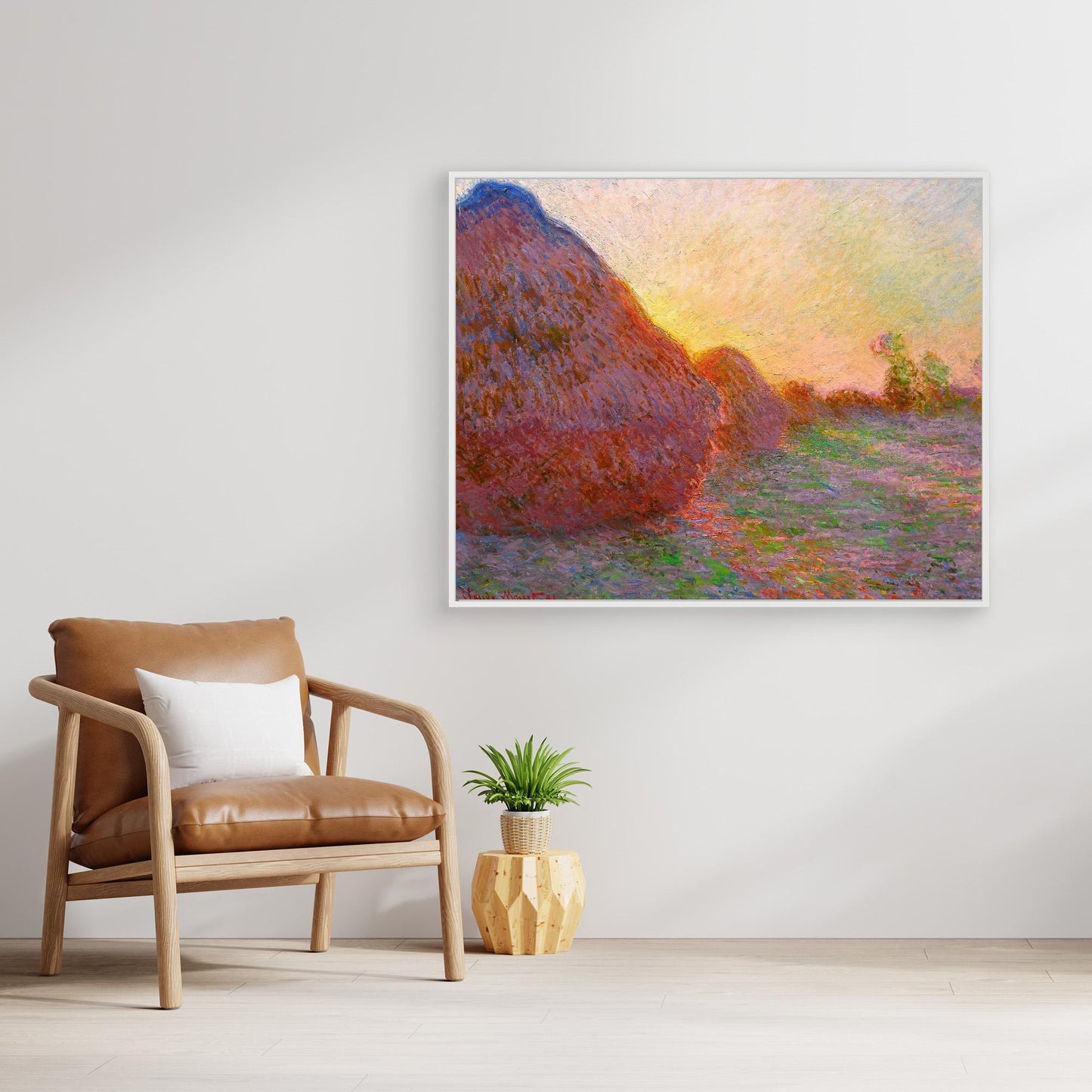Haystacks at Sunset, 1890 – Claude Monet