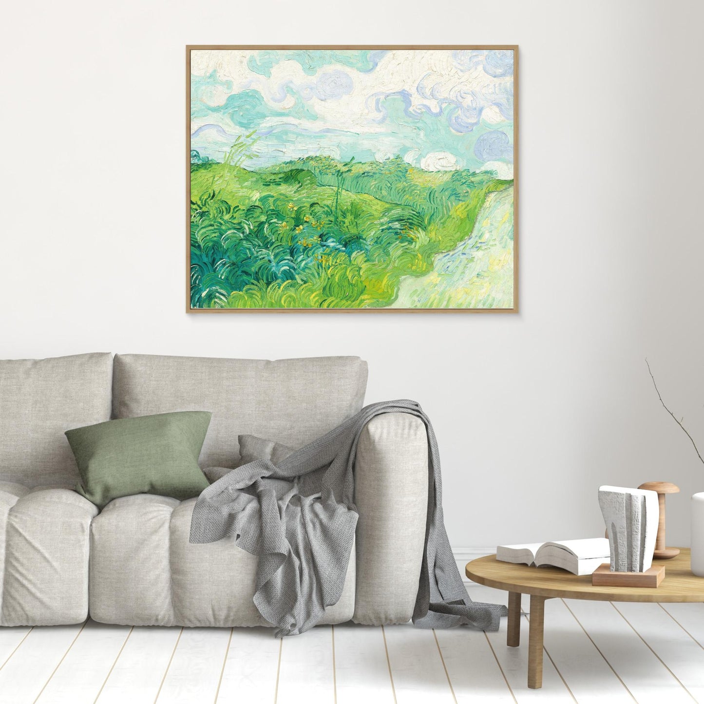 Lush Green Wheat Fields, Auvers – Van Gogh Masterpiece Print