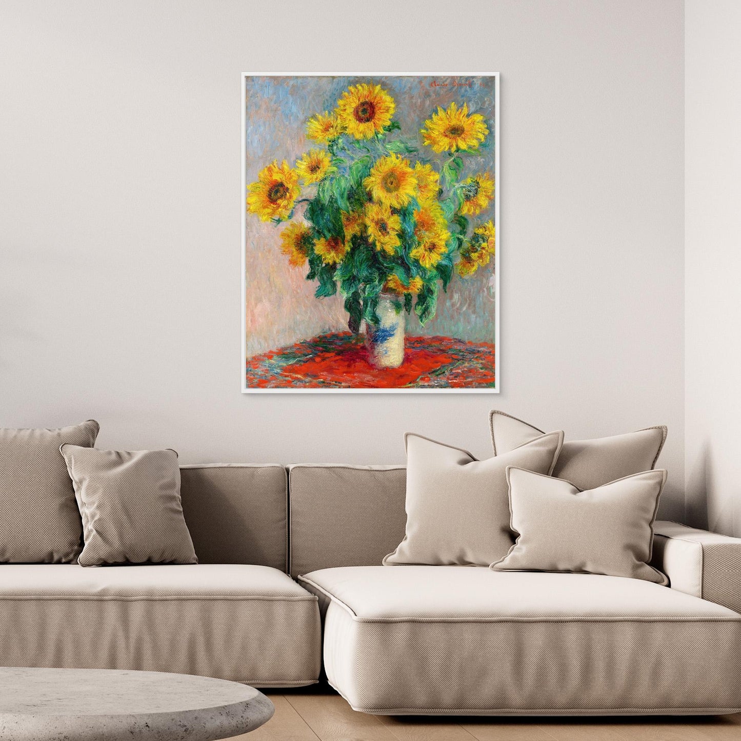 Sunflowers in a Vase, 1881 – Claude Monet