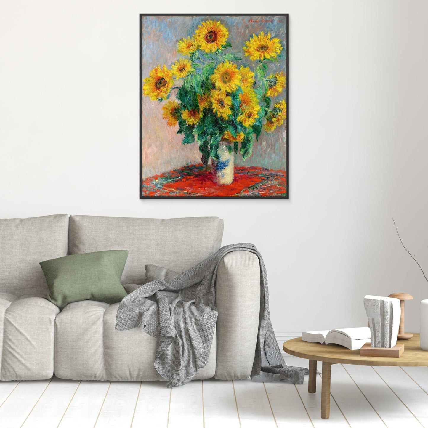 Sunflowers in a Vase, 1881 – Claude Monet