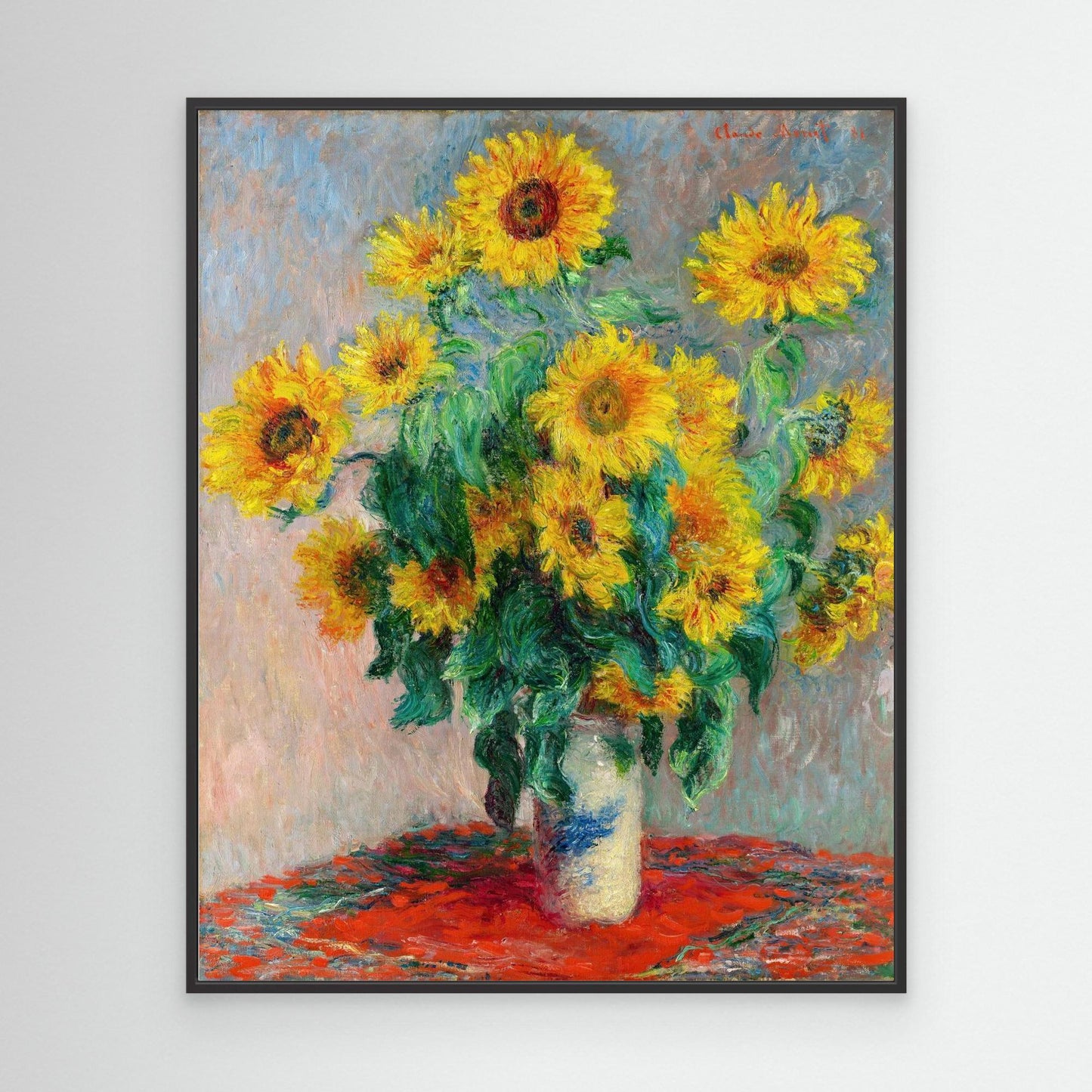 Sunflowers in a Vase, 1881 – Claude Monet