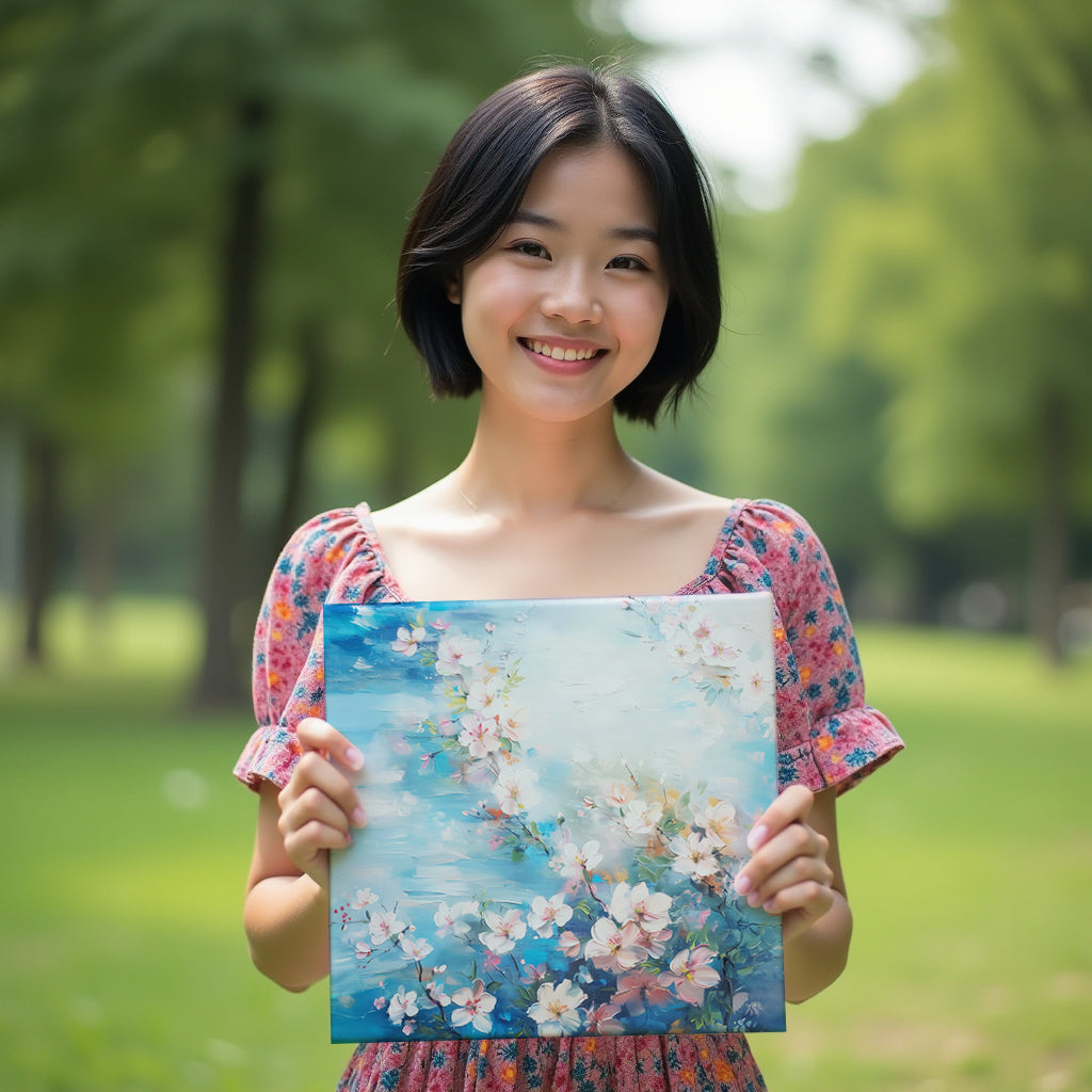Blossom Sky – A Dance of Petals and Light