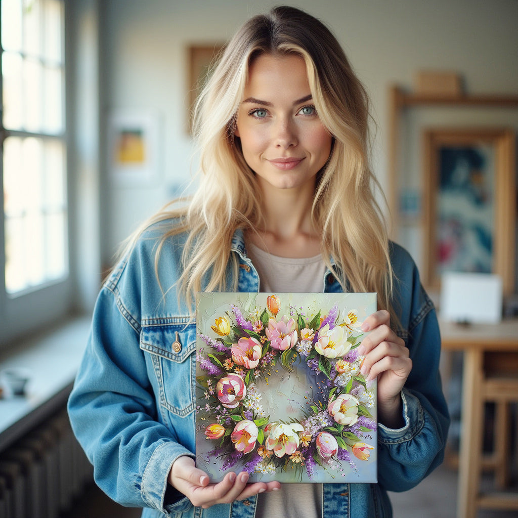 Spring Blossom Wreath – A Floral Celebration