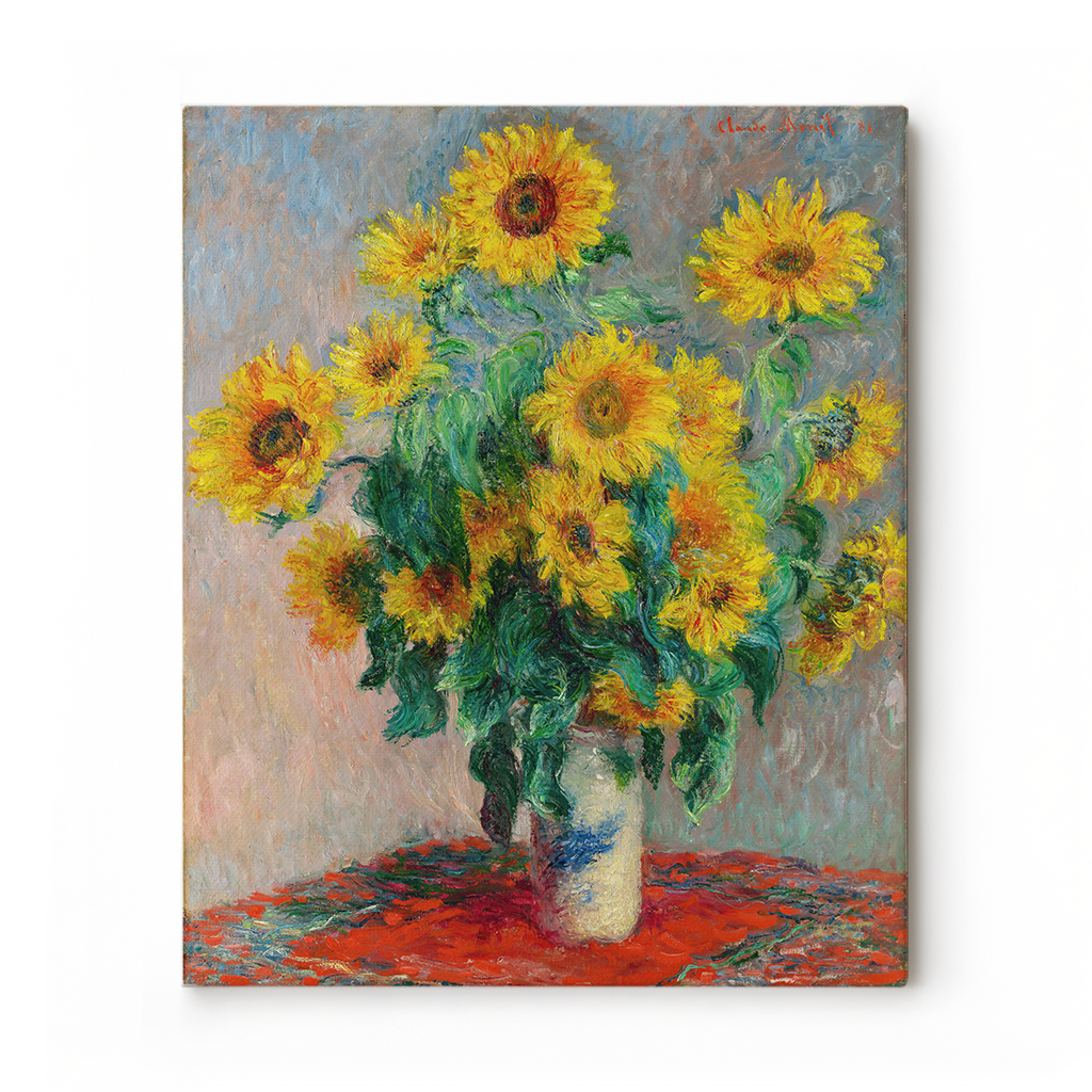 Sunflowers in a Vase, 1881 – Claude Monet