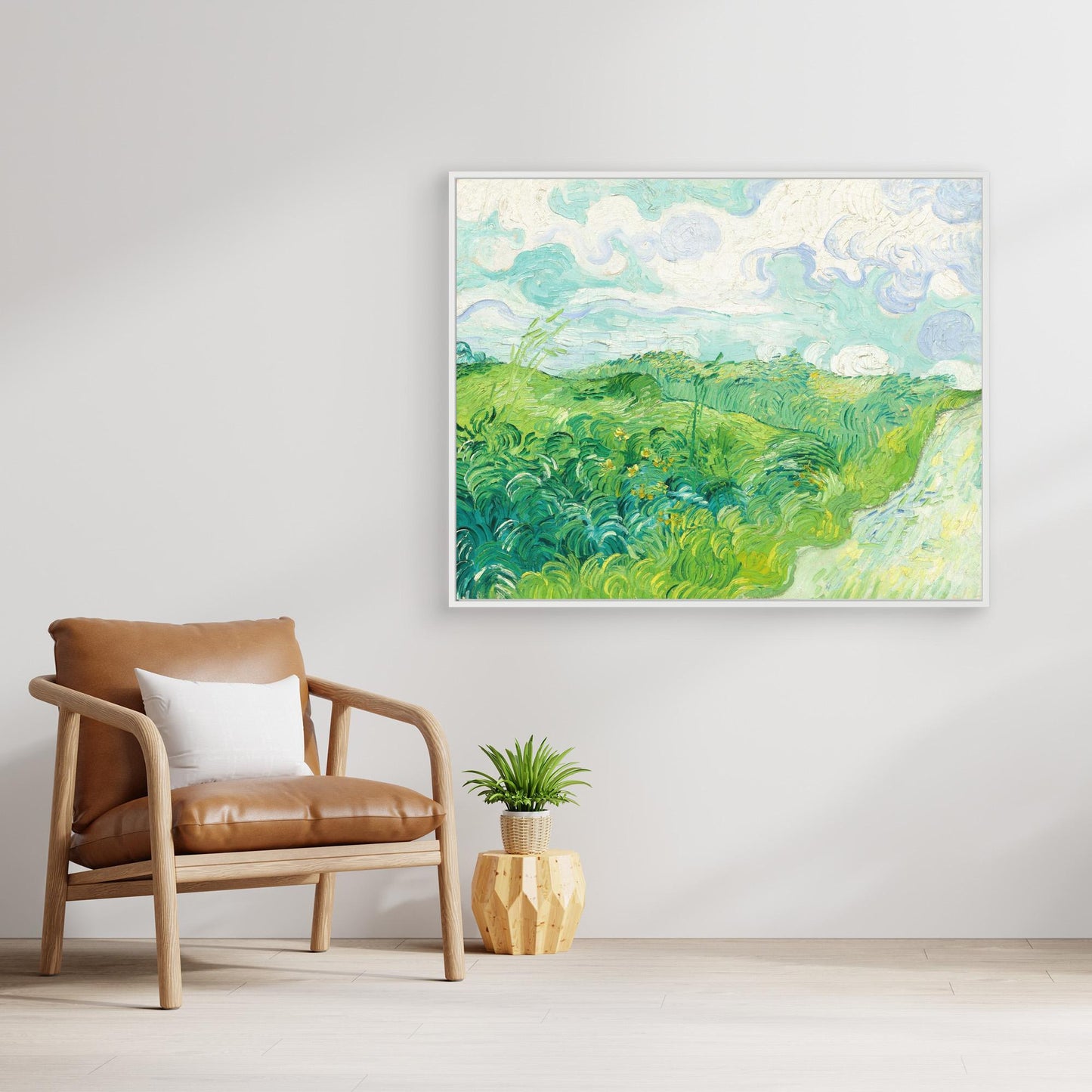 Lush Green Wheat Fields, Auvers – Van Gogh Masterpiece Print