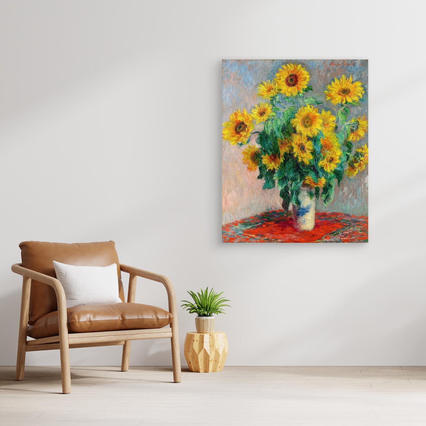 Sunflowers in a Vase, 1881 – Claude Monet