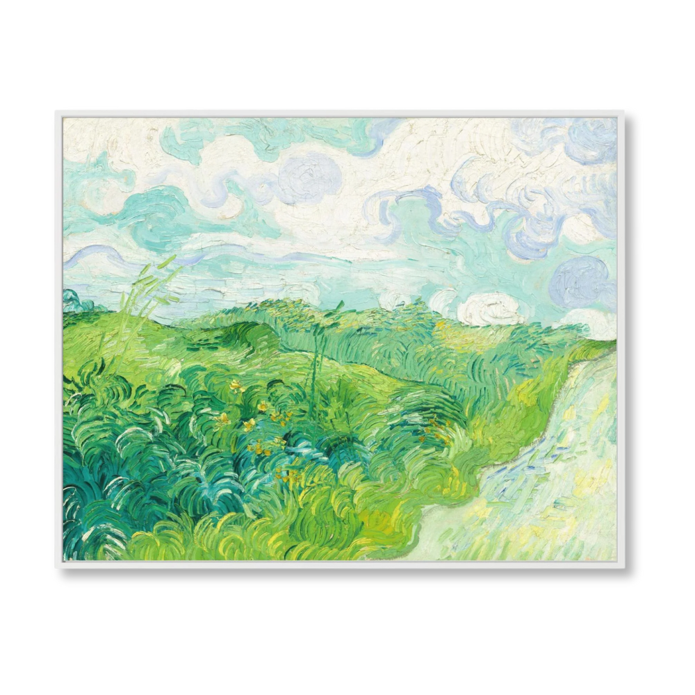 Lush Green Wheat Fields, Auvers – Van Gogh Masterpiece Print