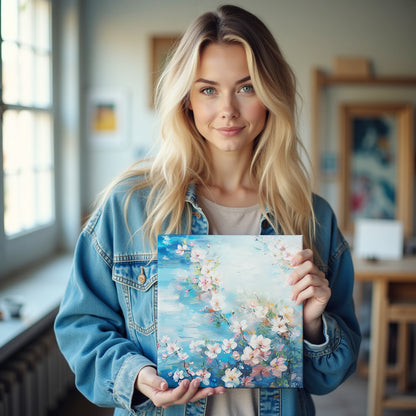 Blossom Sky – A Dance of Petals and Light